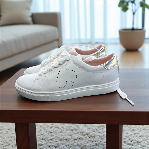 Kate Spade Women's Lace-Up Sneakers White Size 5.5 Casual NEW   CYBER MONDAY $99 - Picture 7 of 9